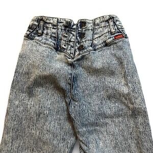 Vintage bonjour 80s acid wash‎ denim tapered jeans size 7/8